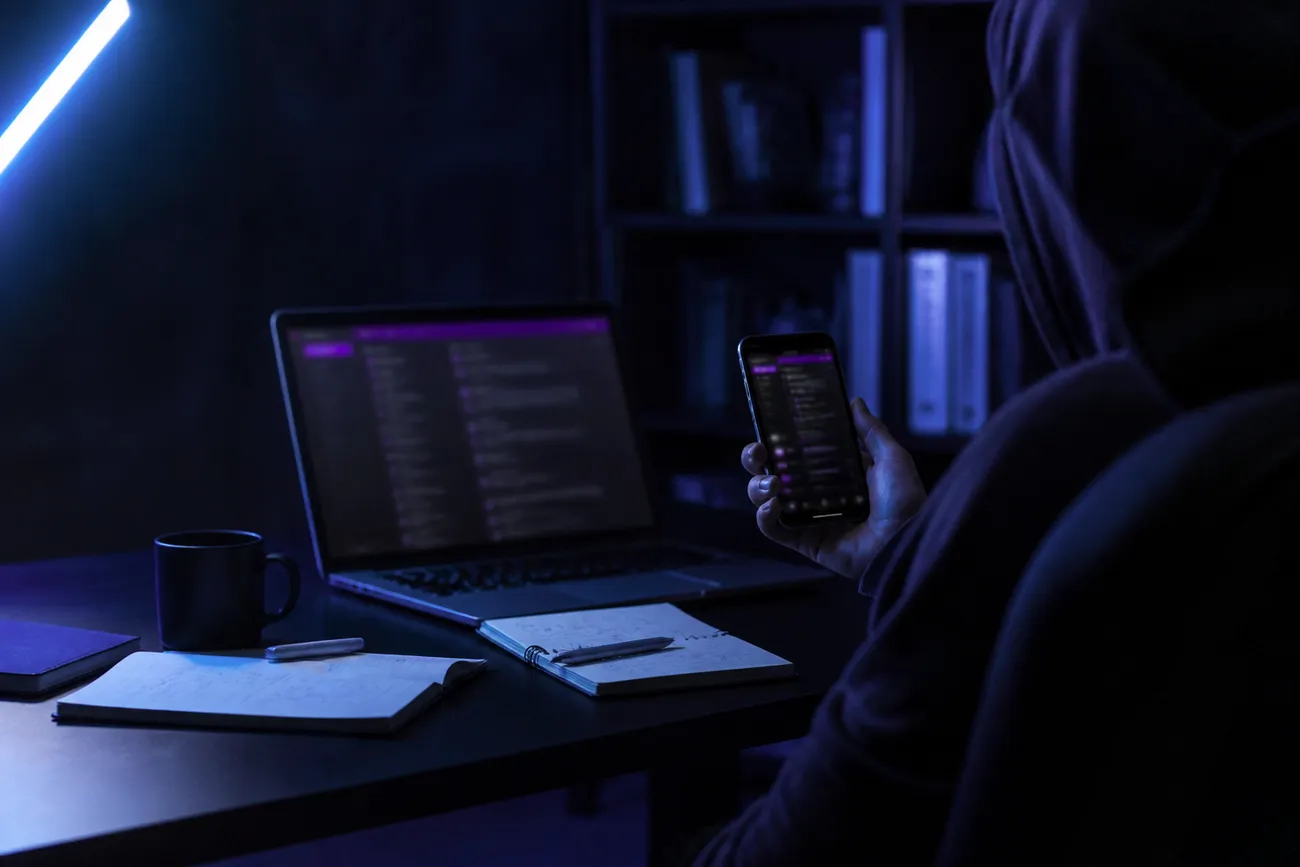 user accessing onion services on smartphone